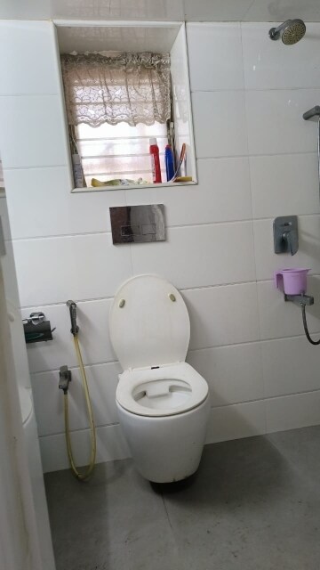 Bathroom in 2 BHK Apartment at Silver Avenue, Santacruz East – for Rent