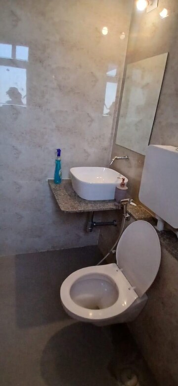Bathroom in 3 BHK Apartment at Shivalik Sharda Park View 2, Shela – for Rent