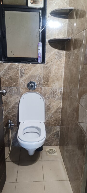 Bathroom in 1 BHK Apartment at Tulsi Aura Mumbai, Ghansoli – for Rent