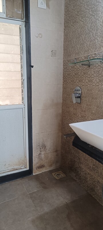 Bathroom in 1 BHK Apartment at Bhairaav Goldcrest Residency, Ghansoli – for Rent