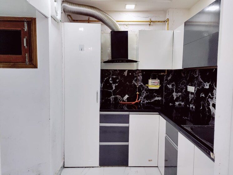 Kitchen, chandan hola 2 Bedroom 680 Sq.Ft. Builder Floor In Chandan Hola Delhi 8674234