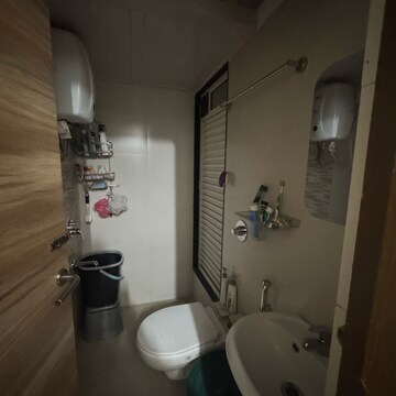 Bathroom in 1 BHK Apartment at Marathon NeoSkies, Kokan Nagar – for Rent