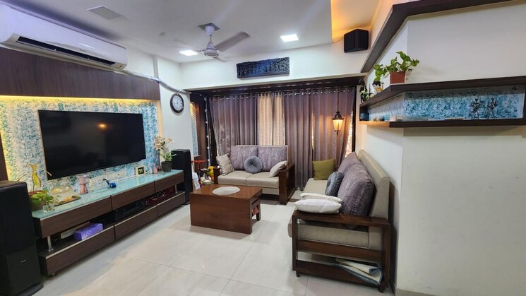 Living Room, concrete-sai-swar 2 Bedroom 1235 Sq.Ft. Apartment In Kharghar Navi Mumbai 8674969