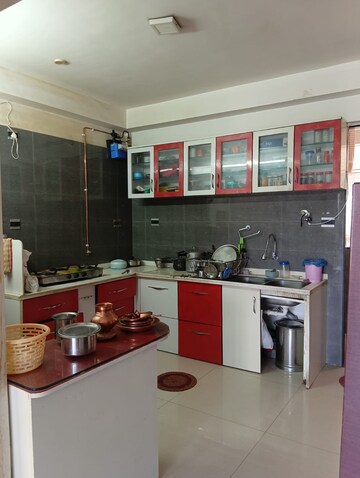 Kitchen in 3 BHK Apartment at Pharande Puneville, Tathawade – for Rent