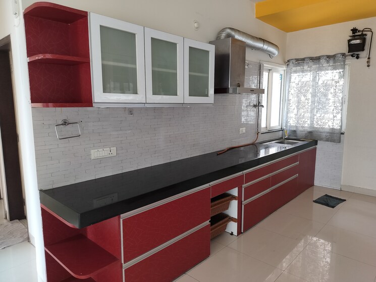 Kitchen, mirchandani-palms 3 Bedroom 1650 Sq.Ft. Apartment In Rahatani Pune 8675344