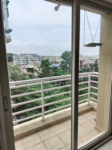 Balcony in 3 BHK Apartment at Mirchandani Palms, Rahatani – for Rent