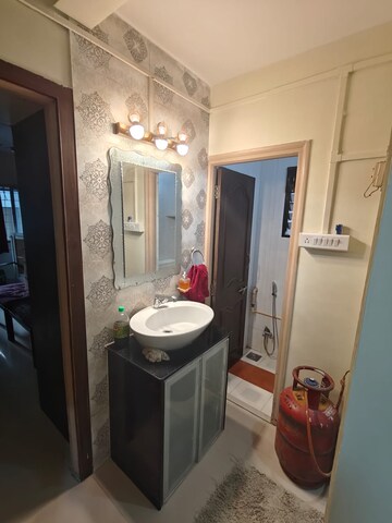 Bathroom in 2 BHK Apartment at Priyadarshini Co-Operative Housing Society, Pashan – for Rent