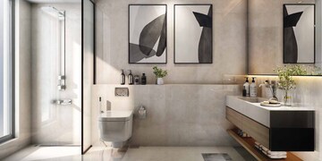 Bathroom in 3 BHK Apartment at New Town Action Area 1 – for Sale