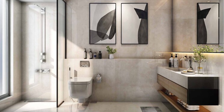 Bathroom, new town action area 1 3 Bedroom 1815 Sq.Ft. Apartment In New Town Action Area 1 Kolkata 8675508