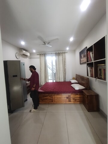 Living Room in 3 BHK Builder Floor at Ansal Sushant Lok I, Sector 43 – for Rent