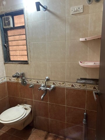 Attached Bathroom in 1 BHK Apartment at Lodha Paradise, Majiwada – for Rent