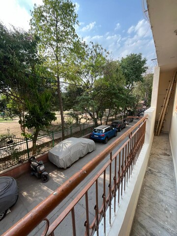 Balcony in 1.5 BHK Apartment at Paschim Vihar – for Rent
