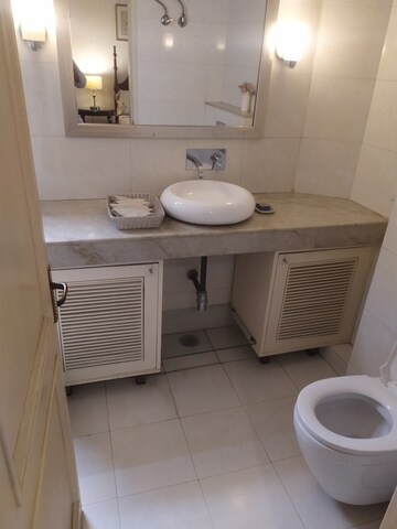 Bathroom in 4 BHK Builder Floor at Greater Kailash I – for Rent