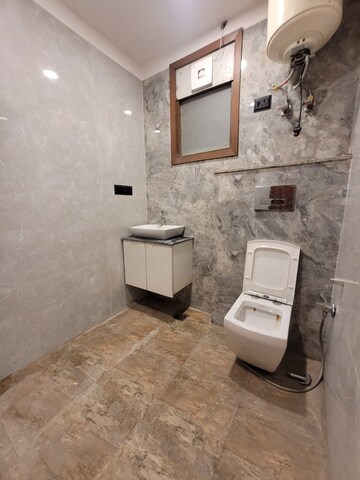 Bathroom in 3 BHK Builder Floor at Chattarpur – for Sale