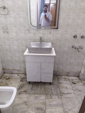 Bathroom in 3 BHK Builder Floor at Kalkaji – for Rent