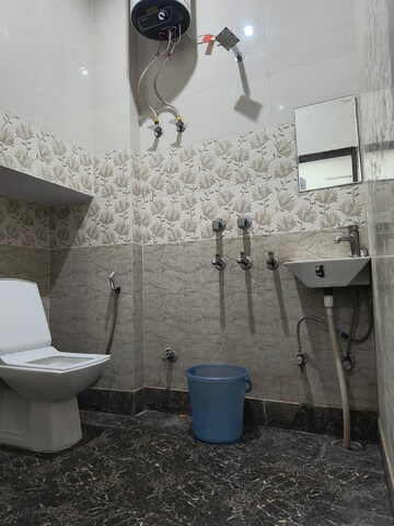 Bathroom in 1 BHK Builder Floor at Sarita Vihar – for Rent