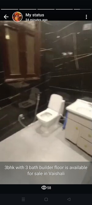 Master Bedroom in 3 BHK Builder Floor at Vaishali Sector 3 – for Sale