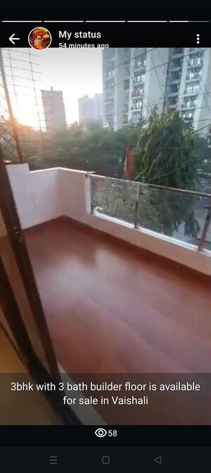 Kitchen in 3 BHK Builder Floor at Vaishali Sector 3 – for Sale