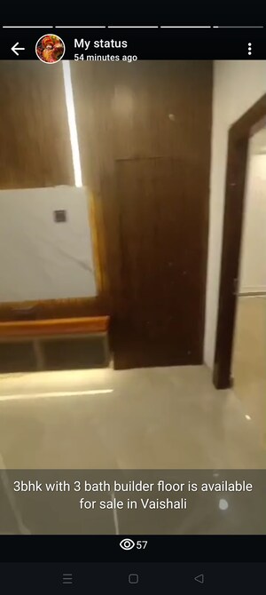 Furnished Amenities in 3 BHK Builder Floor at Vaishali Sector 3 – for Sale