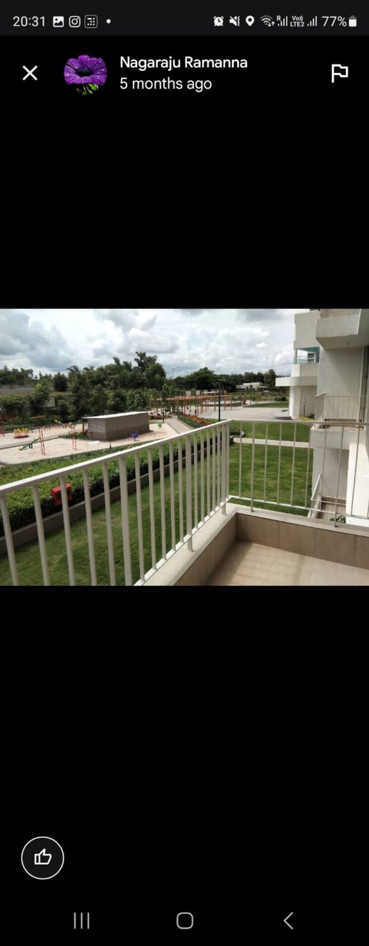 Balcony, godrej-aqua 3 Bedroom 1451 Sq.Ft. Apartment In International Airport Road Bangalore 8675835
