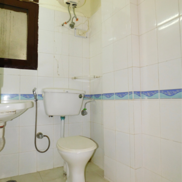 Bathroom in 2 BHK Builder Floor at Malviya Nagar – for Rent