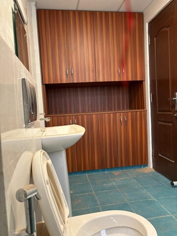 Bathroom in 3 BHK Apartment at Rishita Manhattan, Gomti Nagar – for Rent