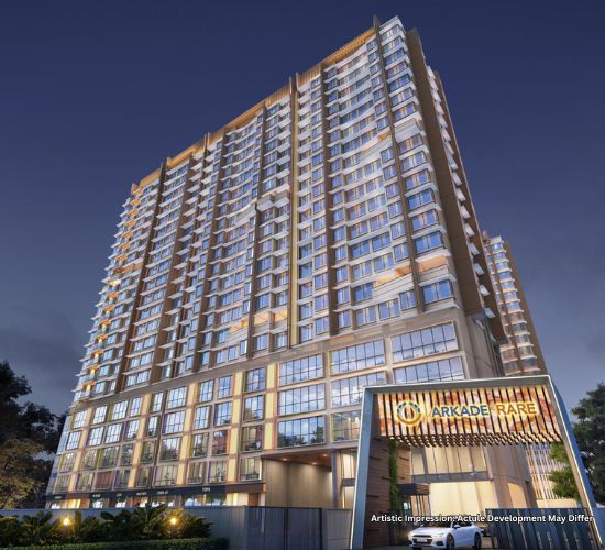 2 BHK + Pooja Room,Study Room Apartment For Sale in Arkade Rare