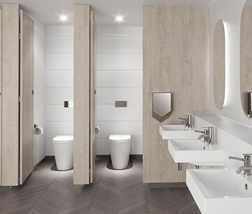 Bathroom in  Office Space at Solitaire Corporate Park, Andheri East – for Rent