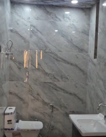 Bathroom in 3 BHK Builder Floor at Vasundhara Sector 1 – for Rent