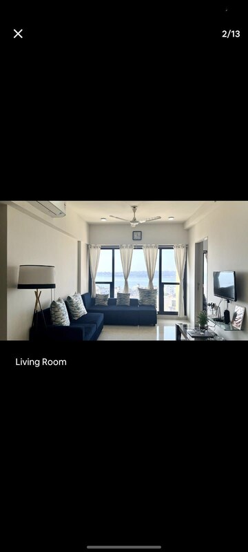 Living Room in 2 BHK Apartment at Kanakia Hollywood, Versova – for Rent