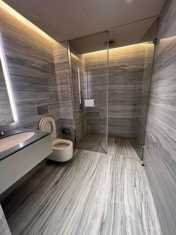 Bathroom in 3 BHK Apartment at Lodha The World Towers World One Tier 2, Worli – for Rent