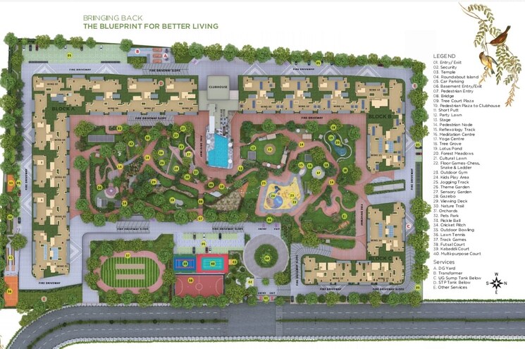 Master Plan, sattva-vasanta-skye 3 Bedroom 1831 Sq.Ft. Apartment In Devanahalli Bangalore 8676800