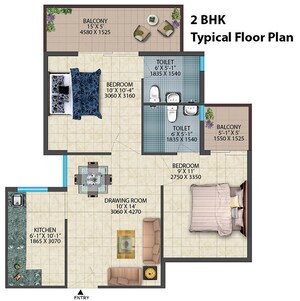 Floor Plan in  Shop at Auric Universal Square, Sector 79 – for Sale