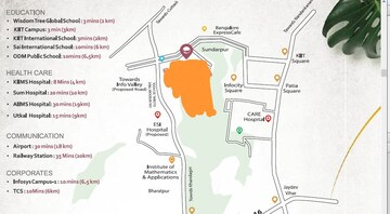 3 BHK Apartment – Map Location View at Sundarpur - for Sale
