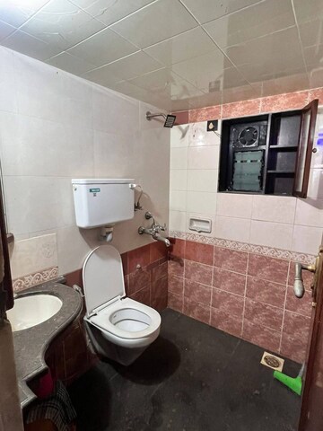 Bathroom in 1 BHK Apartment at Kalpana CD Height, Nalasopara East – for Rent