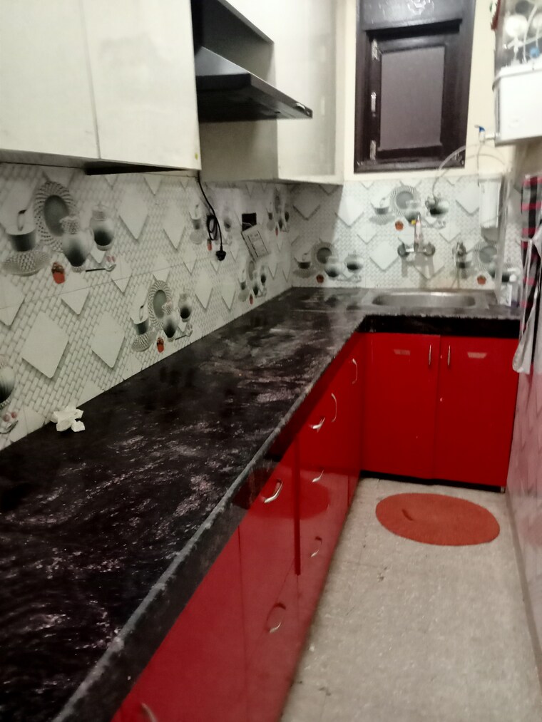 Kitchen, mahavir enclave 1 2 Bedroom 607 Sq.Ft. Builder Floor In Mahavir Enclave 1 Delhi 8677195