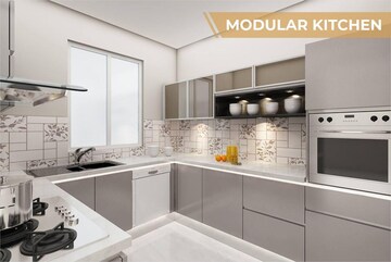 Kitchen in 2 BHK Apartment at Paradise Sai Sahil, Ulwe – for Sale