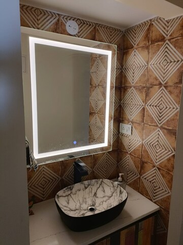 Bathroom in 3 BHK Apartment at LnT Realty South City, Bannerghatta Road – for Rent