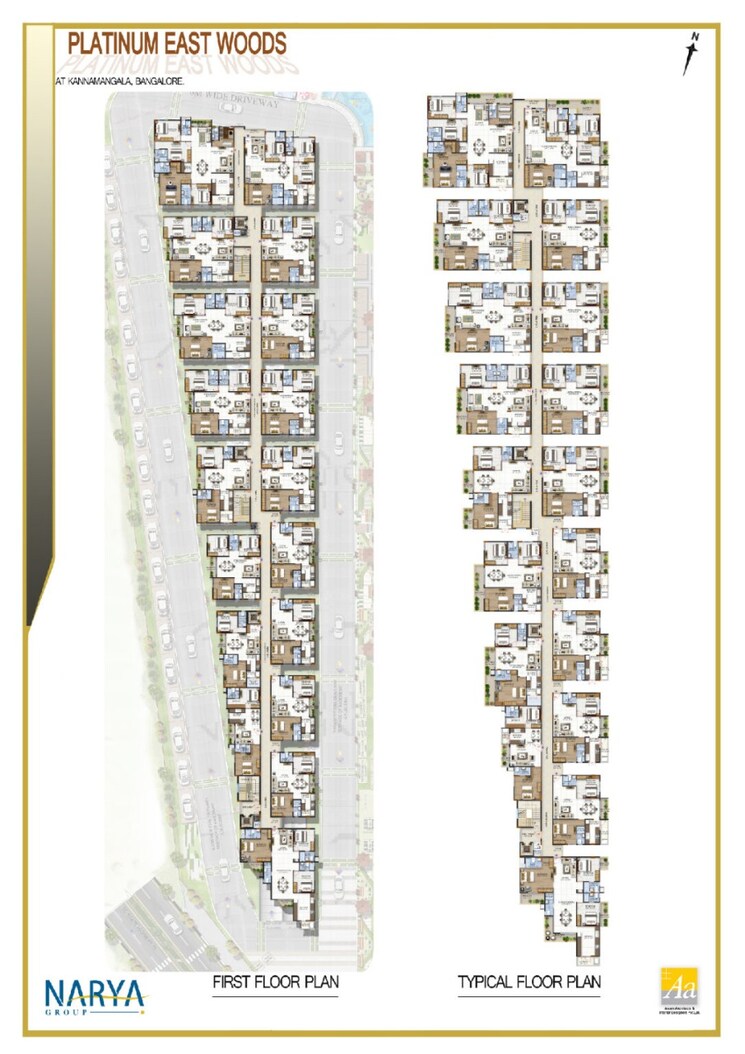 Master Plan, platinum-east-woods 2 Bedroom 1098 Sq.Ft. Apartment In Kannamangala Bangalore 8677449