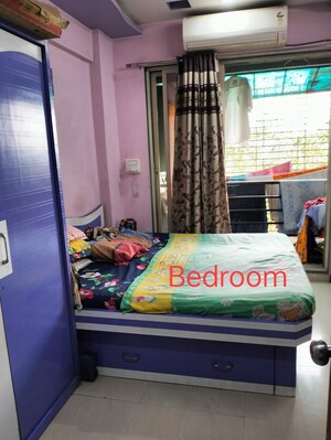 Bedroom in 1 BHK Apartment at Sunrise Galaxy, Kalyan West – for Sale