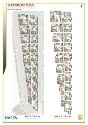 Master Plan in 2 BHK Apartment at Platinum East Woods, Kannamangala – for Sale