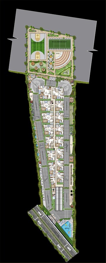 Master Plan in 2 BHK Apartment at Platinum East Woods, Kannamangala – for Sale