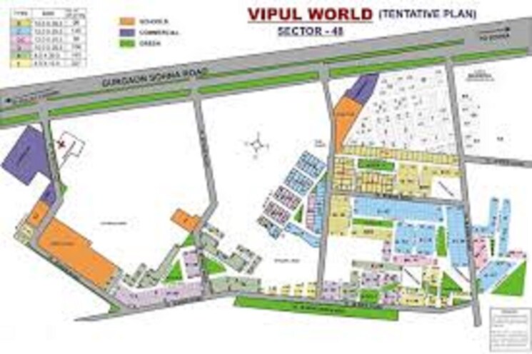 Map Location, vipul-world-plots  240 Sq.Yd. Plot In Sector 48 Gurgaon 8677852