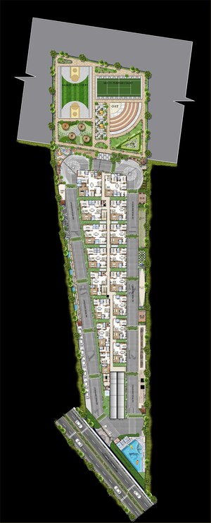 Master Plan in 3 BHK Apartment at Platinum East Woods, Kannamangala – for Sale