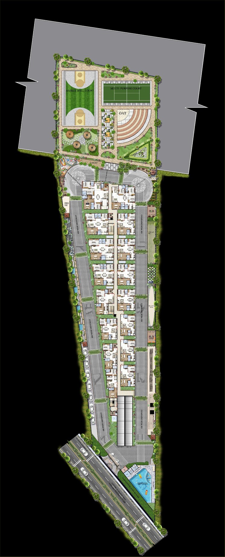 Master Plan, platinum-east-woods 3 Bedroom 1497 Sq.Ft. Apartment In Kannamangala Bangalore 8677993