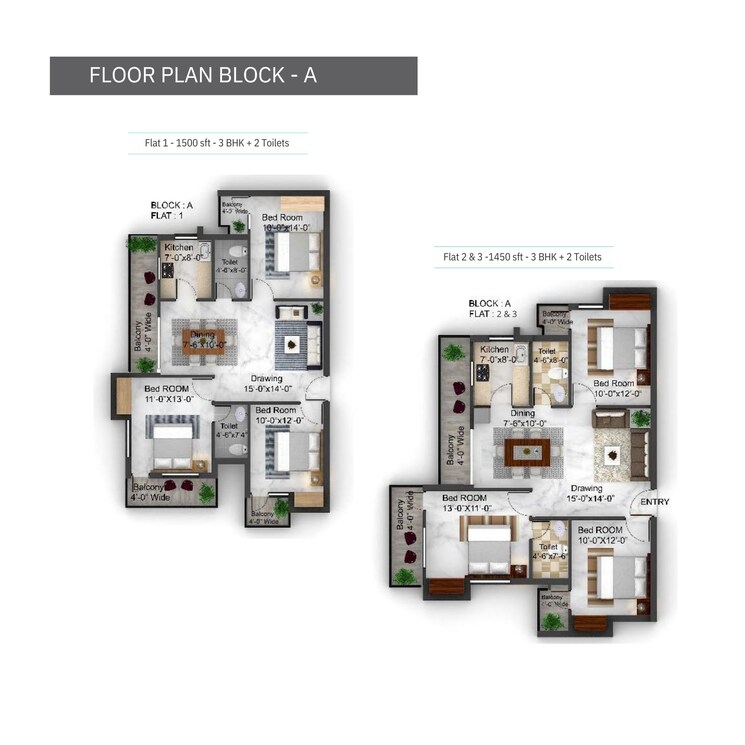 Floor Plan, getlatu 3 Bedroom 1323 Sq.Ft. Apartment In Getlatu Ranchi 8678093
