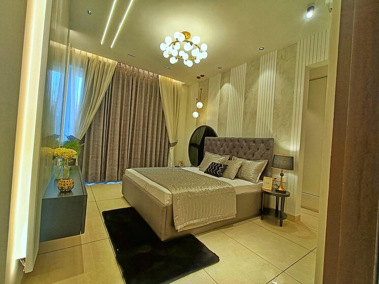 Master Bedroom, green-valley-residencia 3 Bedroom 1737 Sq.Ft. Apartment In Ghazipur Zirakpur 8678122