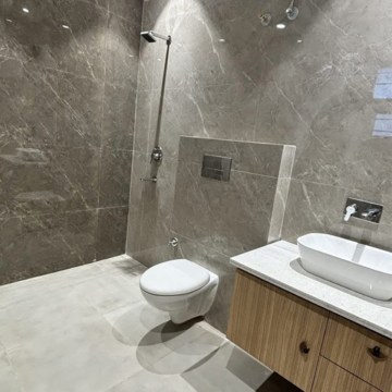 Bathroom in 1 BHK Apartment at Kharar Landran Road – for Rent