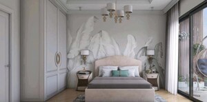 Bedroom in 3 BHK Apartment at Prestige Raintree Park, Whitefield – for Sale