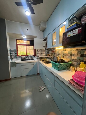 Kitchen in 2 BHK Apartment at Parsik Nagar – for Sale